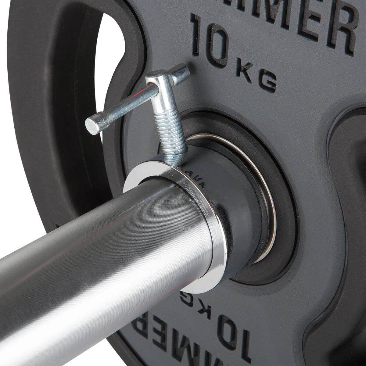 Screw caps for Olympic barbell bars