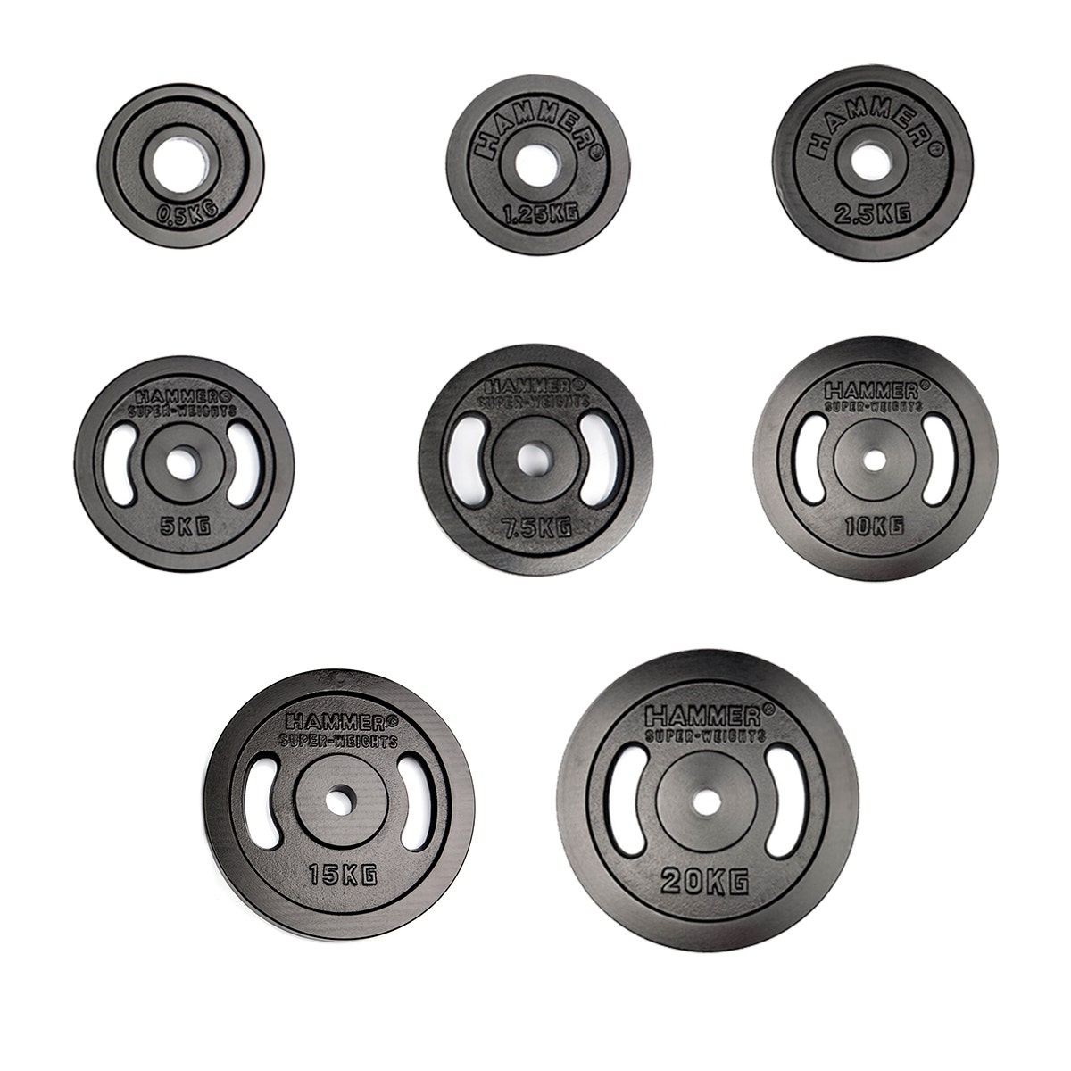 Hantelscheiben 30 mm 0,5 - 20 kg