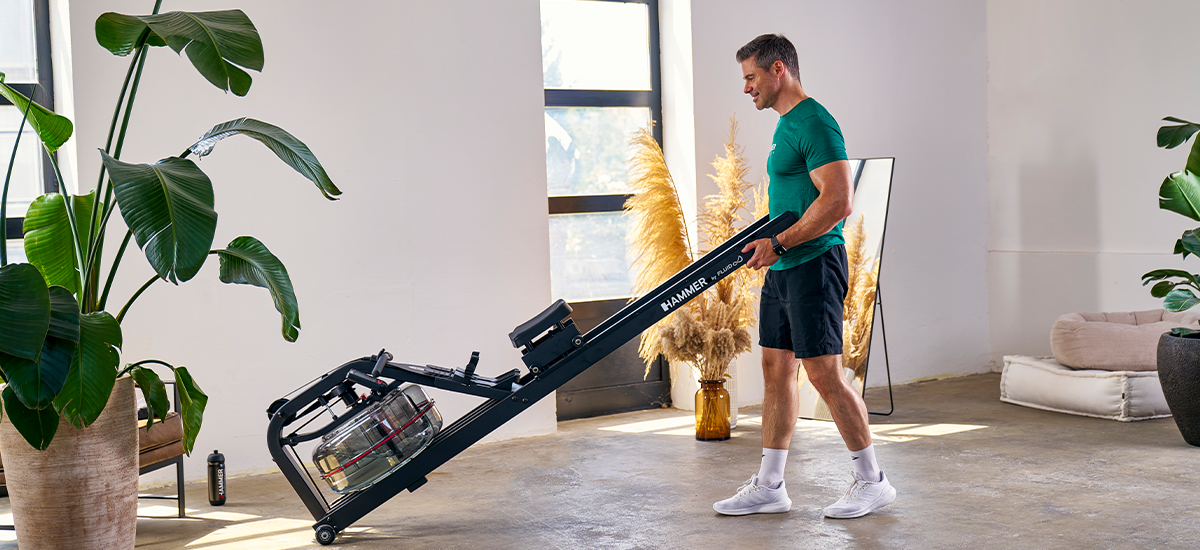 Cardio mit dem Wassergrudergerät