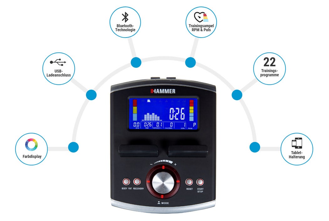 Übersichtlicher Fitnesscomputer Übersichtlicher Fitnesscomputer