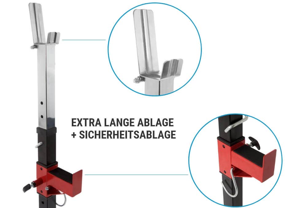 Extra lange Ablage Extra lange Ablage